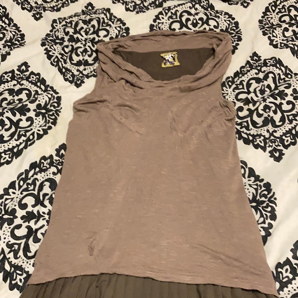 Free People cowl neck pleated dress size medium